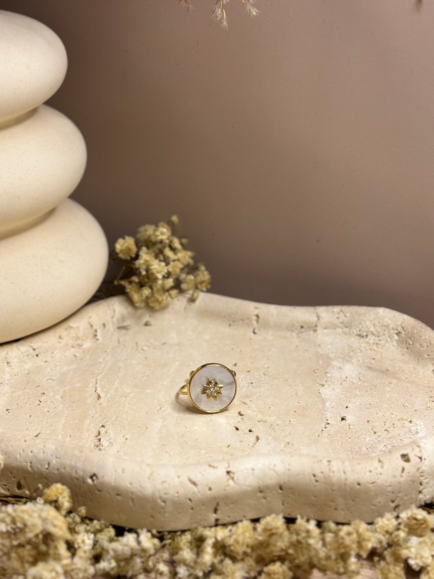 Bague ouverte étoile